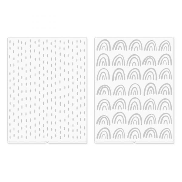 We R Memory Keepers - Amy Tangerine Revolution Embossingfolder (2 Stück)
