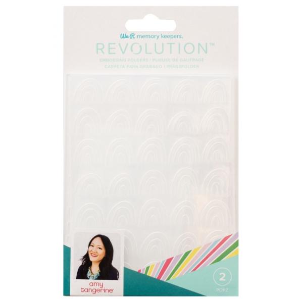 We R Memory Keepers - Amy Tangerine Revolution Embossingfolder (2 Stück)