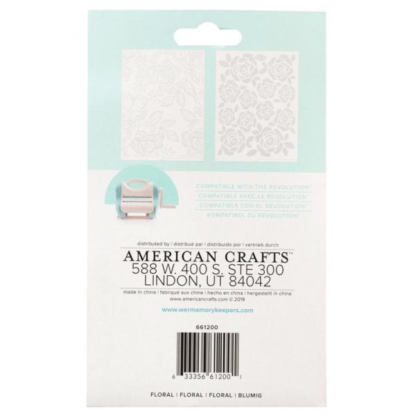 We R Memory Keepers - Florals Revolution Embossingfolder (2 Stück)
