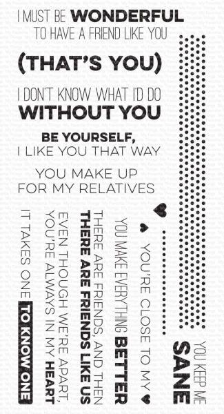 My Favorite Things Stempel "Friends Like Us" Clear Stamp