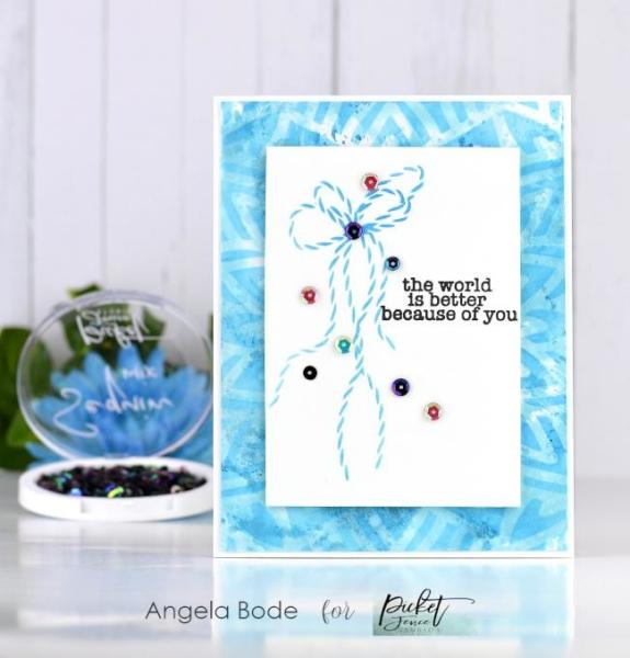 Picket Fence Studios Twine 6x6 Inch Stencil - Schablone