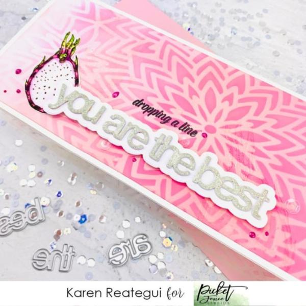 Picket Fence Studios You are the Best Word  Die (PFSD-168)