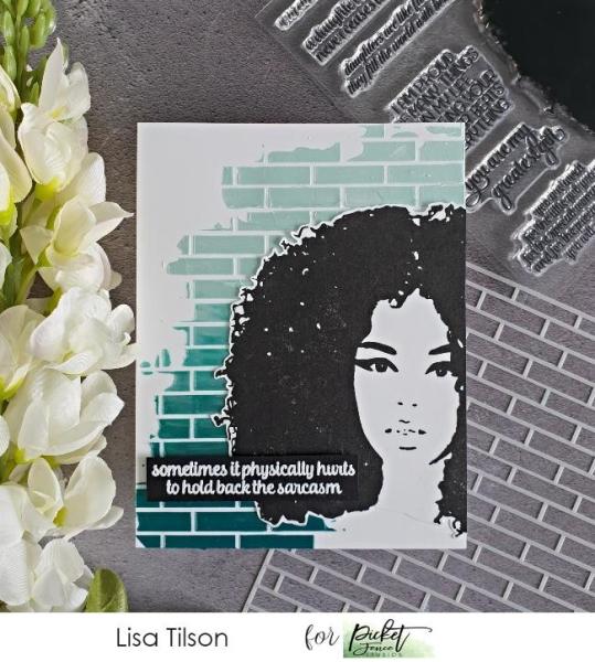 Picket Fence Studios Driving the Karma Bus 4x6 Inch Clear Stamps 