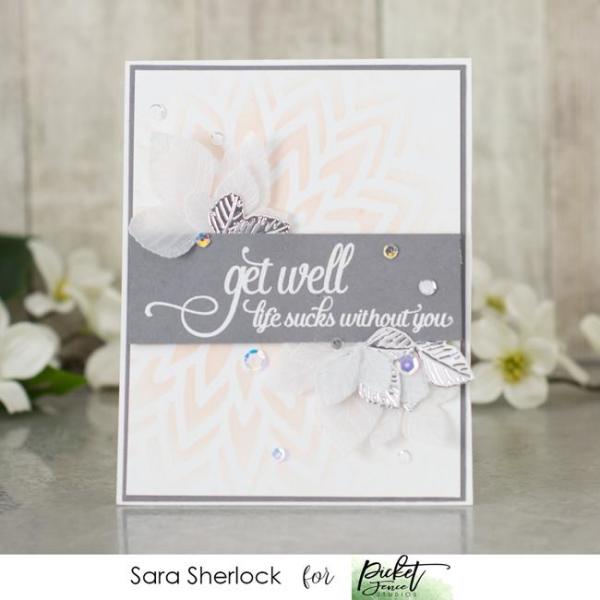 Picket Fence Studios Life Sucks without You 2x3 Inch Clear Stamps 