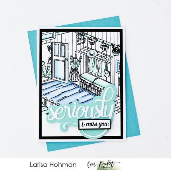 Picket Fence Studios Life Sucks without You 2x3 Inch Clear Stamps 