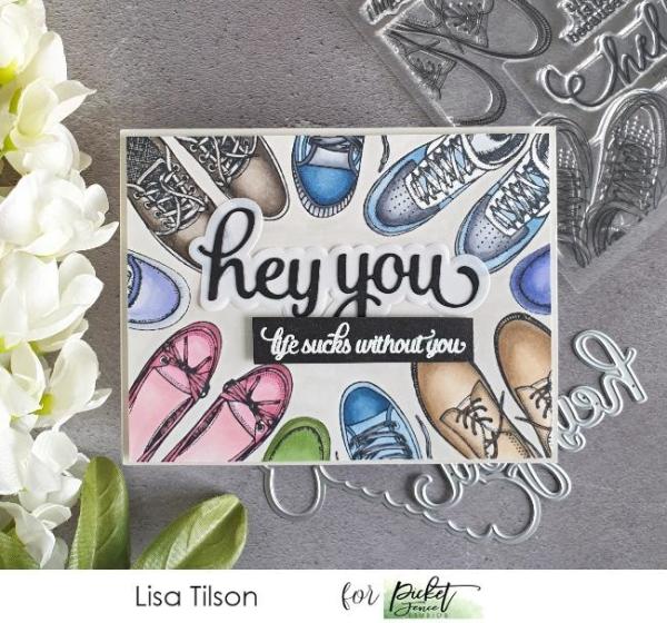 Picket Fence Studios Life Sucks without You 2x3 Inch Clear Stamps 