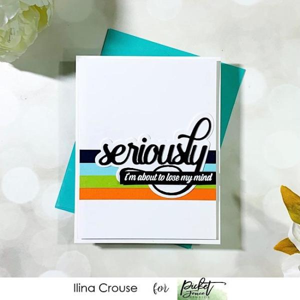 Picket Fence Studios Ways to Express Yourself 4x8 Inch Clear Stamps 
