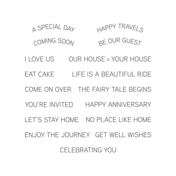 Spellbinders Stempelset "Make a Scene Sentiments"