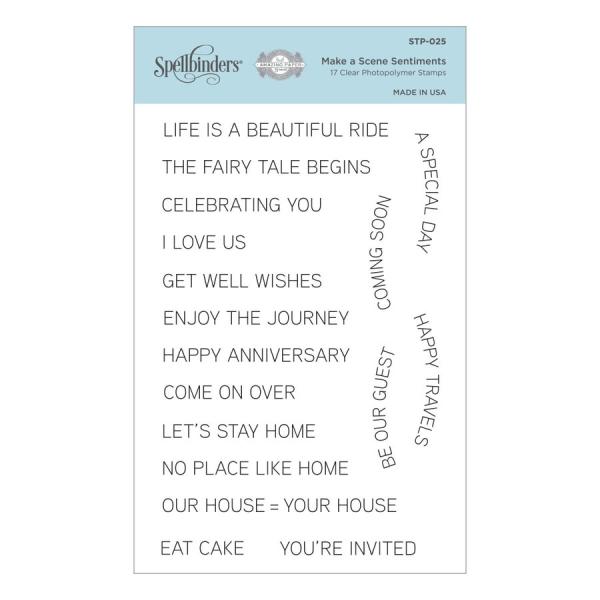Spellbinders Stempelset "Make a Scene Sentiments"
