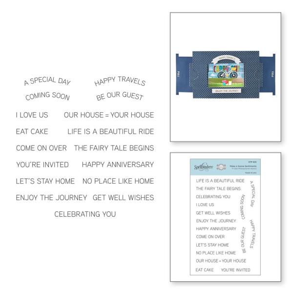 Spellbinders Stempelset "Make a Scene Sentiments"