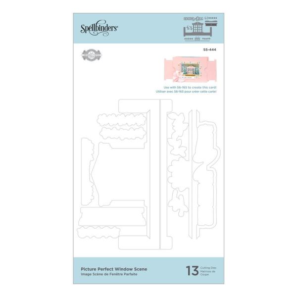 Spellbinders Die "Picture Perfect Window Scene Etched" Stanzschablone
