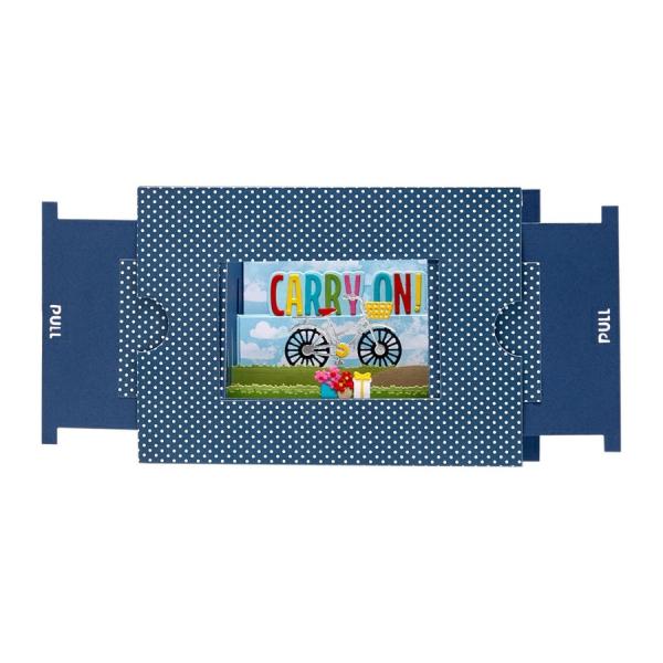 Spellbinders Die "Rolling Along Scene Etched" Stanzschablone