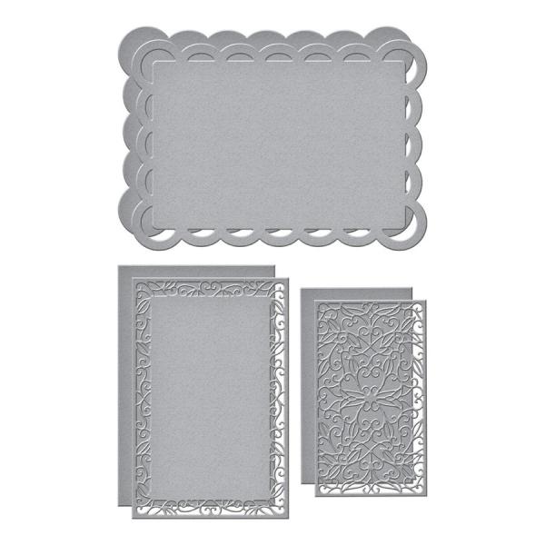 Spellbinders Die "Scallop Facade Frame Etched" Stanzschablone
