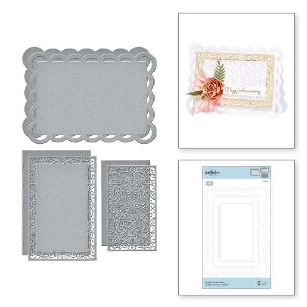 Spellbinders Die "Scallop Facade Frame Etched" Stanzschablone