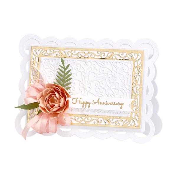 Spellbinders Die "Scallop Facade Frame Etched" Stanzschablone