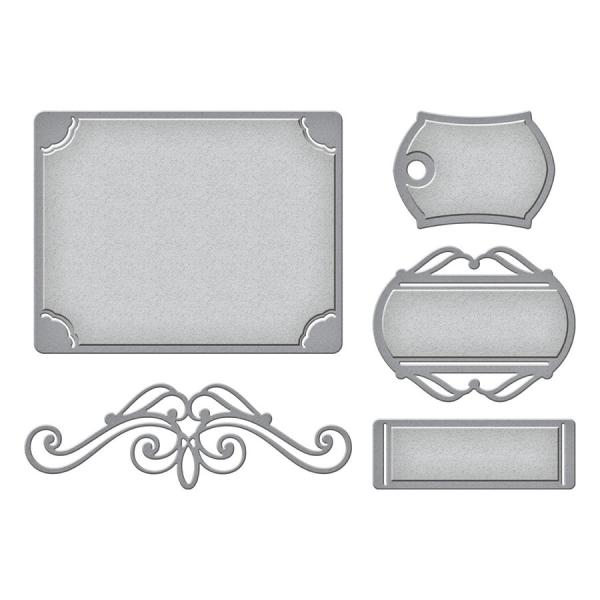 Spellbinders Die "Elegant Adornments Etched" Stanzschablone