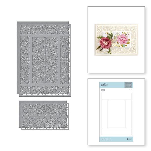 Spellbinders Die "Filigree Facade Frame Etched" Stanzschablone