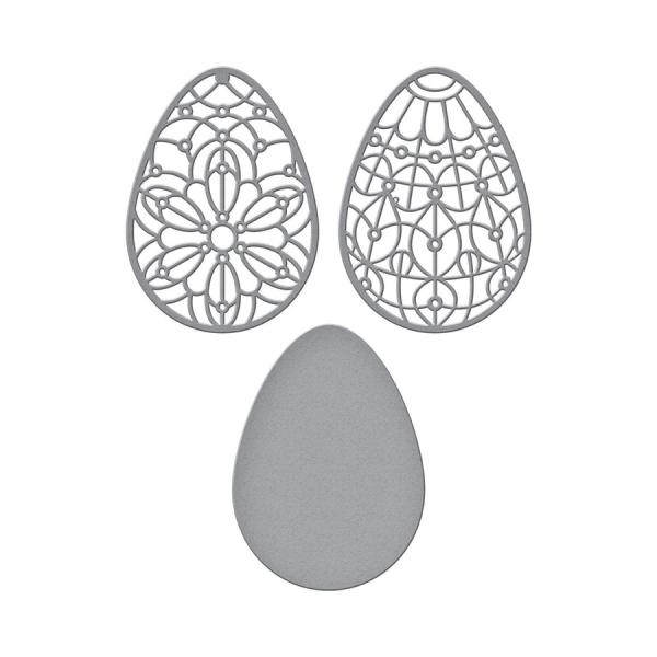 Spellbinders Die "Forever Spring Eggs Etched" Stanzschablone
