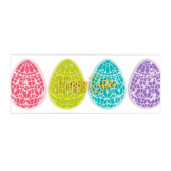 Spellbinders Die "Forever Spring Eggs Etched" Stanzschablone
