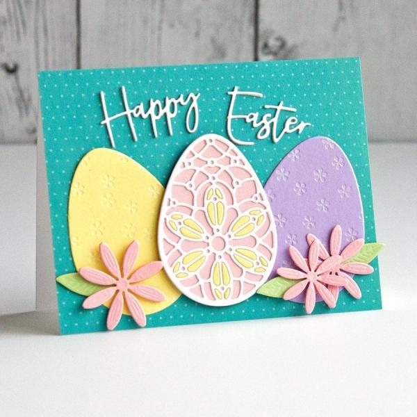 Spellbinders Die "Forever Spring Eggs Etched" Stanzschablone