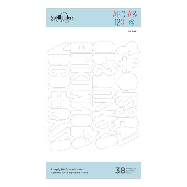 Spellbinders Die "Simply Perfect Alphabet Etched" Stanzschablone