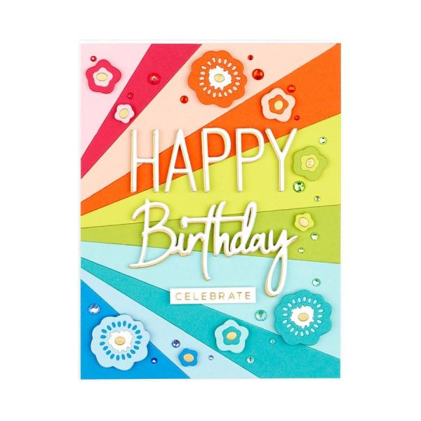 Spellbinders Die "Simply Perfect Mix & Match Sentiments Etched" Stanzschablone