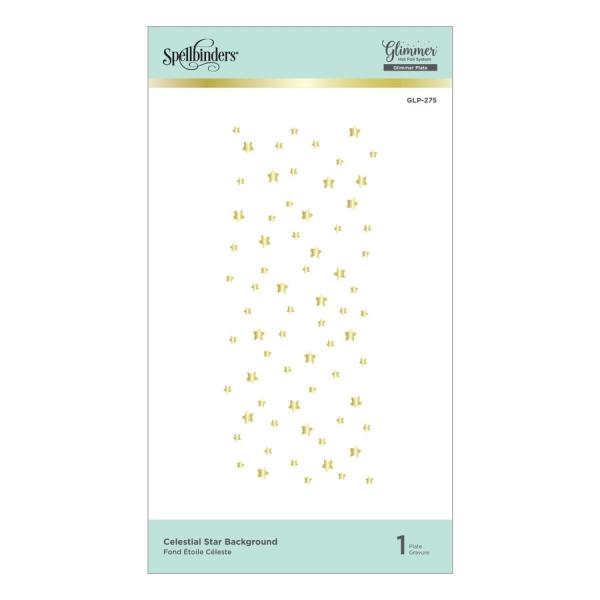 Spellbinders Hotfoil Plate - Celestial Star Background Glimmer