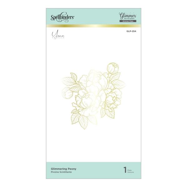 Spellbinders Hotfoil Plate - Glimmering Peony Glimmer