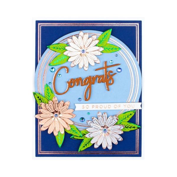 Spellbinders Hotfoil Plate - Essential Duo Lines Circles Glimmer