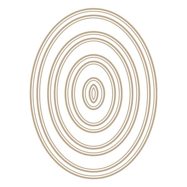 Spellbinders Hotfoil Plate - Essential Duo Lines Ovals Glimmer