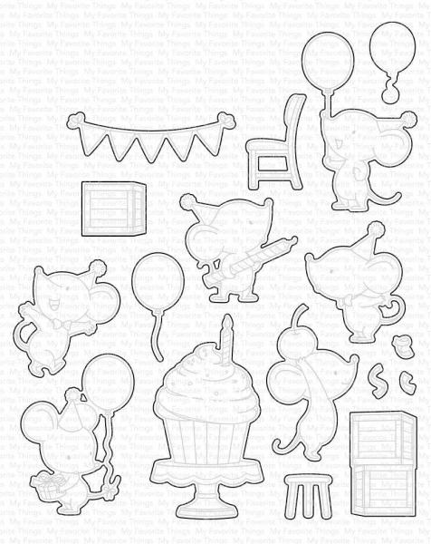 My Favorite Things Die-namics "Mice Day to Celebrate" | Stanzschablone | Stanze | Craft Die