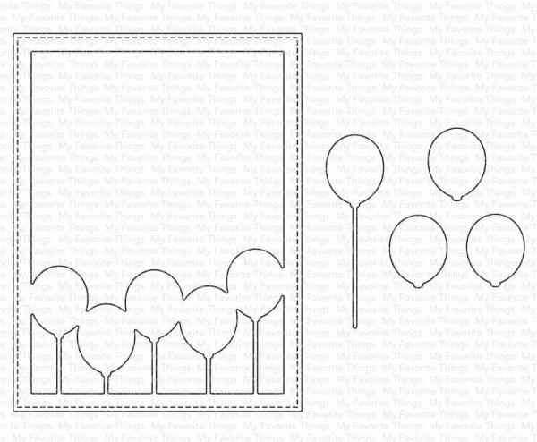 My Favorite Things Die-namics "Balloon Cover-Up" | Stanzschablone | Stanze | Craft Die