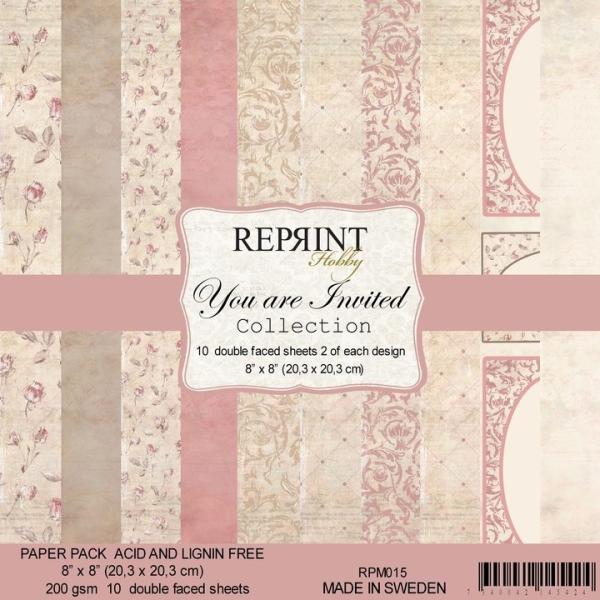 Reprint You are Invited Collection 8x8 Inch Paper Pack 