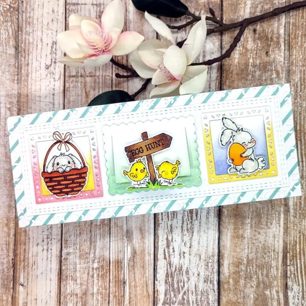 LDRS-Creative Hoppy Egg Hunt 4x6 Inch Clear Stamps