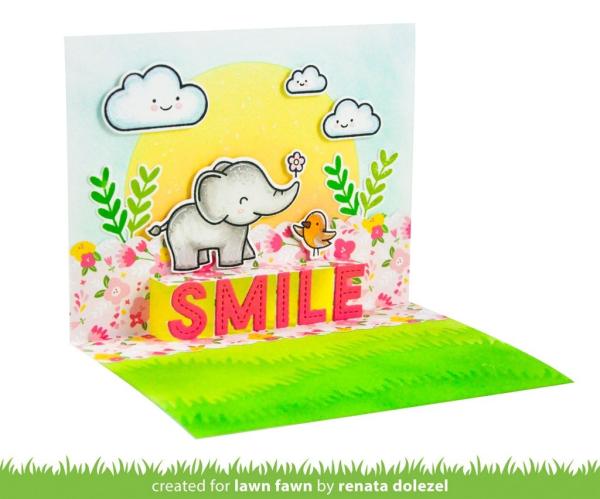 Lawn Fawn Craft Dies - Pop-Up Smile