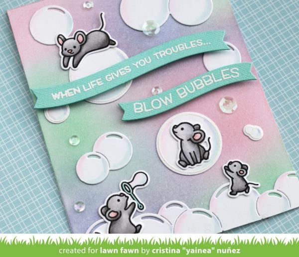 Lawn Fawn Craft Dies - Bubble Border
