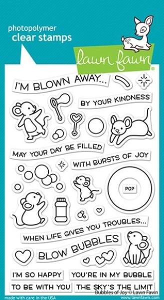 Lawn Fawn Stempelset "Bubbles of Joy" Clear Stamp