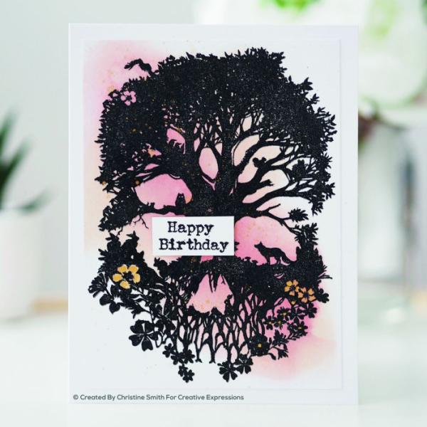 Creative Expressions - Paper panda pre cut mounted rubber stamp A Mind to be wild