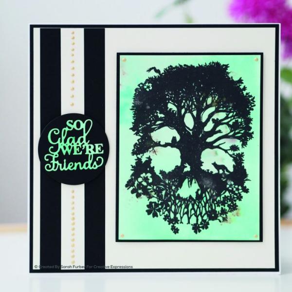 Creative Expressions - Paper panda pre cut mounted rubber stamp A Mind to be wild