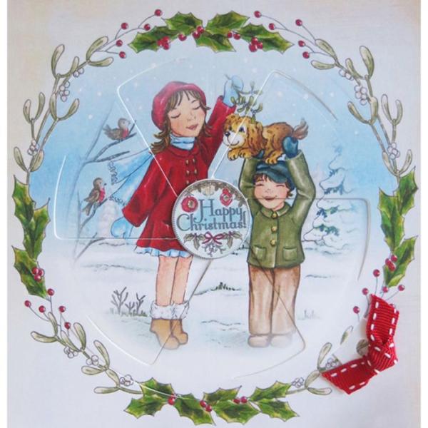 Creative Expressions - Magic windows clear stamp set Mistletoe kisses