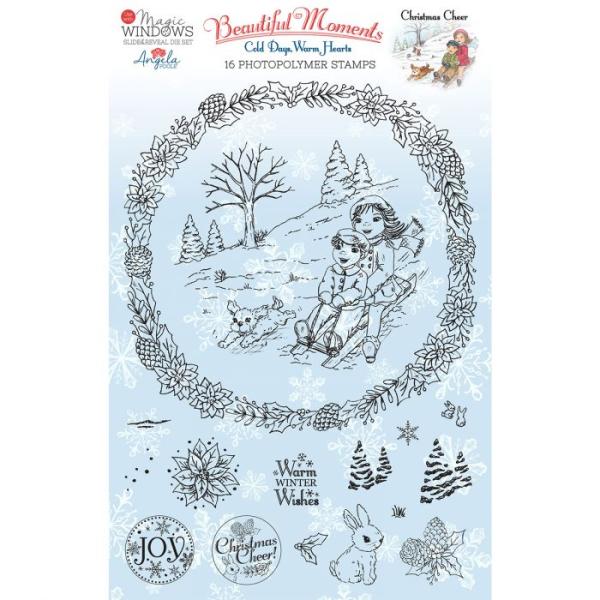 Creative Expressions - Clear stamp set Christmas cheer