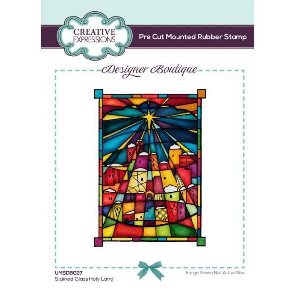 Creative Expressions - Designer boutique stained glass stamp Holy land