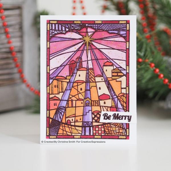 Creative Expressions - Designer boutique stained glass stamp Holy land