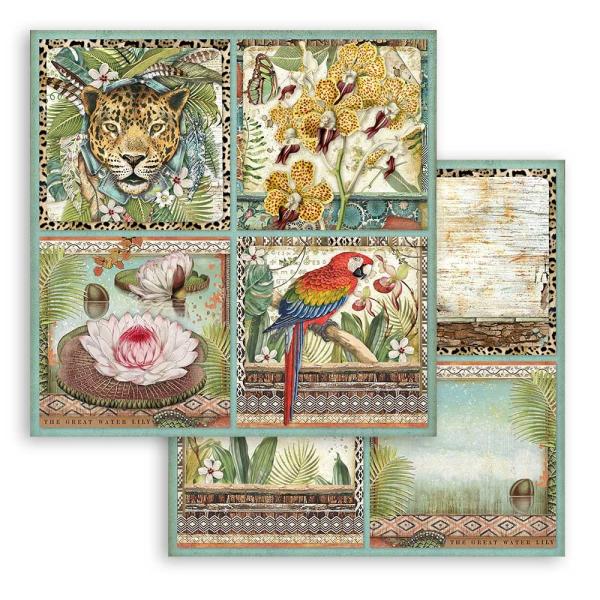 Stamperia "Amazonia" 12x12" Paper Pack - Cardstock
