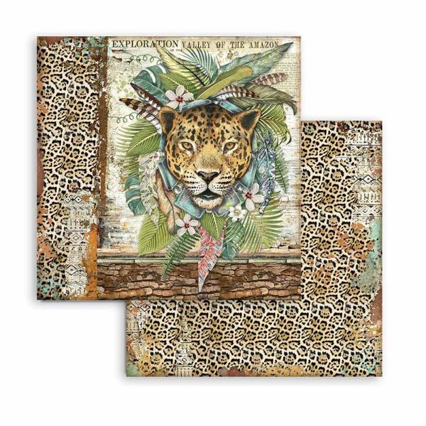 Stamperia "Amazonia" 8x8" Paper Pack - Cardstock