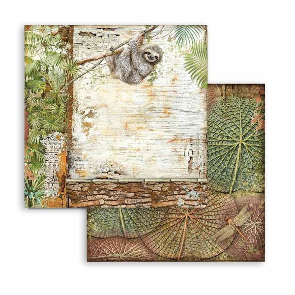 Stamperia "Amazonia" 8x8" Paper Pack - Cardstock