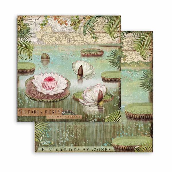 Stamperia "Amazonia" 8x8" Paper Pack - Cardstock