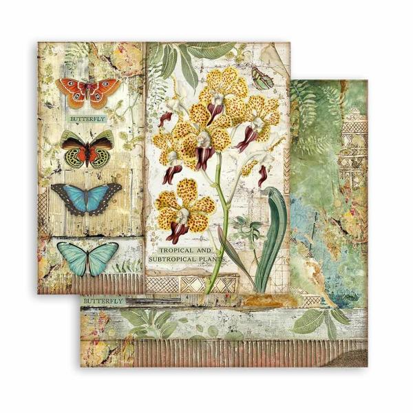 Stamperia "Amazonia" 8x8" Paper Pack - Cardstock
