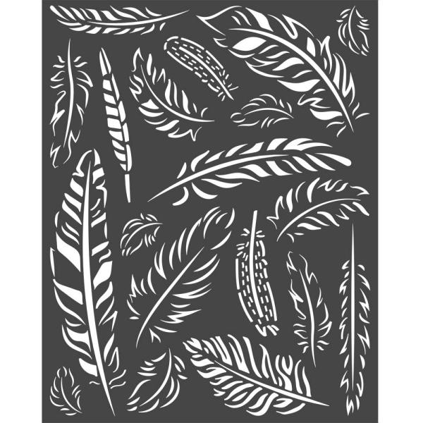 Stamperia Schablone - Stencil "Amazonia Feathers"