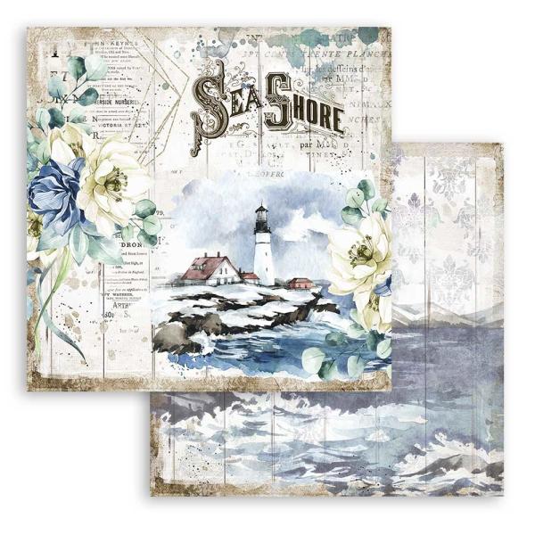 Stamperia "Romantic Sea Dream" 12x12" Paper Sheet - Cardstock